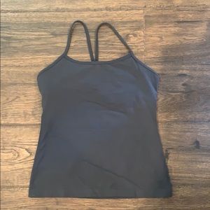 Grey lululemon Y tank